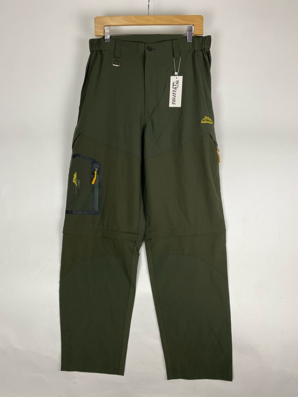 Yeefine Outdoor Cargo Hiking Pants - Olive Green Size medium new